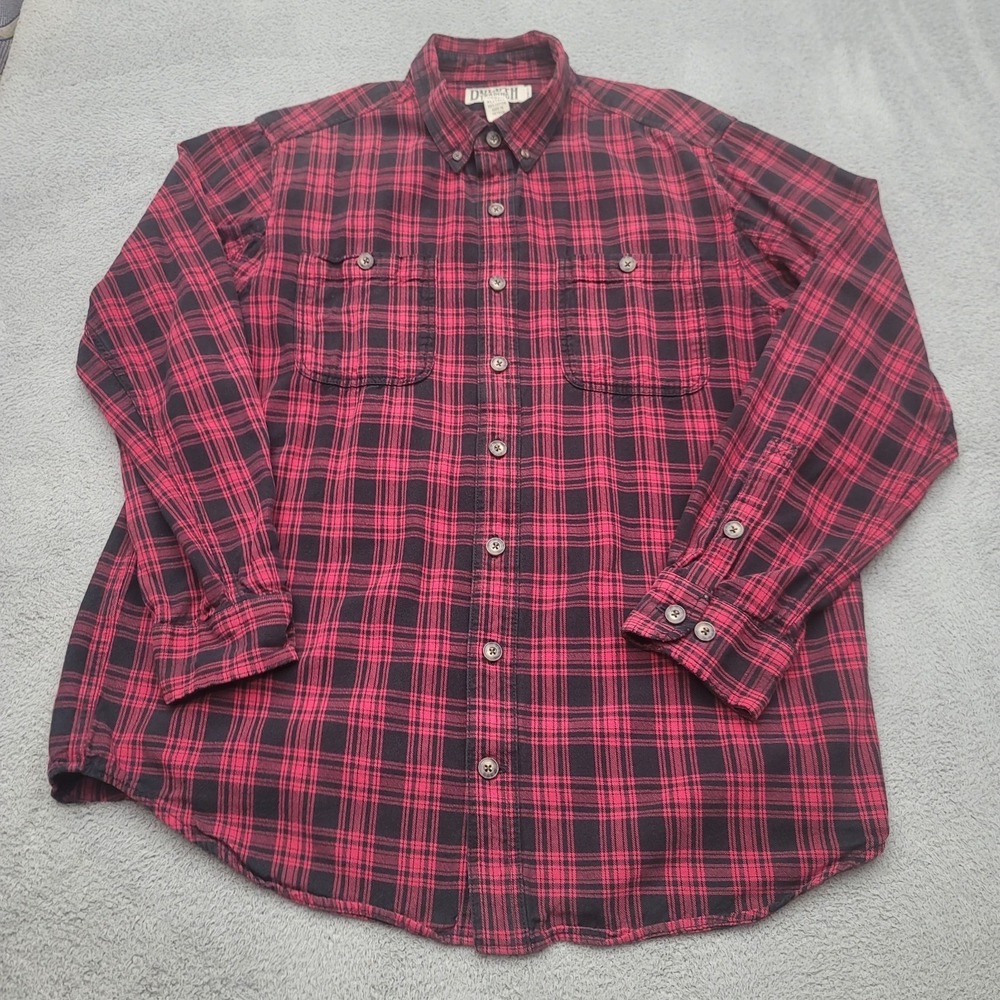 Duluth Trading Mens XLT Plaid Flannel Free Swingin Button Down Trim Fit 64507